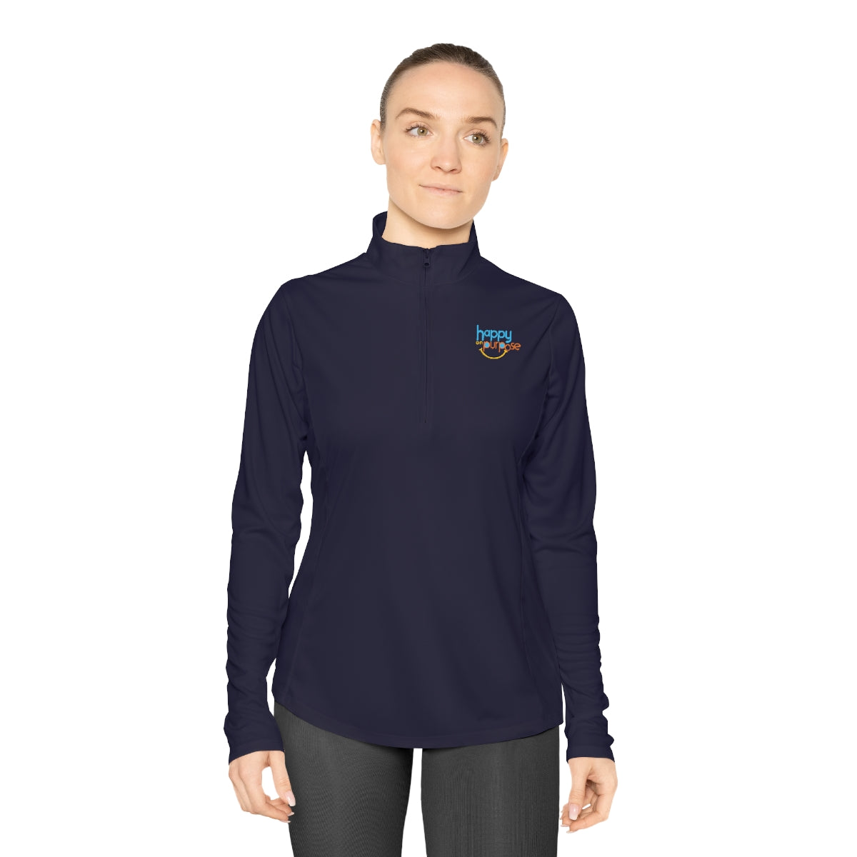 HAPPY ON PURPOSE Ladies Qhuarter-Zip Pullover