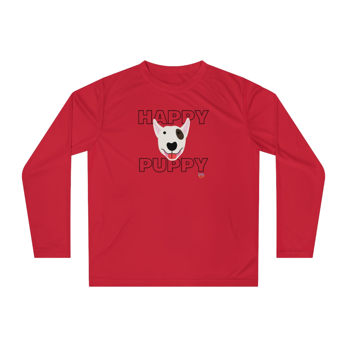BULL TERRIER HAPPY PUPPY Unisex Performance Long Sleeve Shirt (3 colors)
