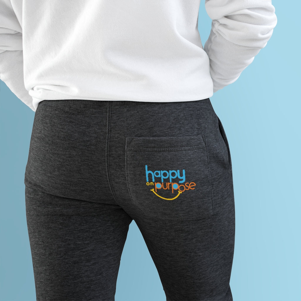 HAPPY ON PURPOSE Premium Fleece Joggers