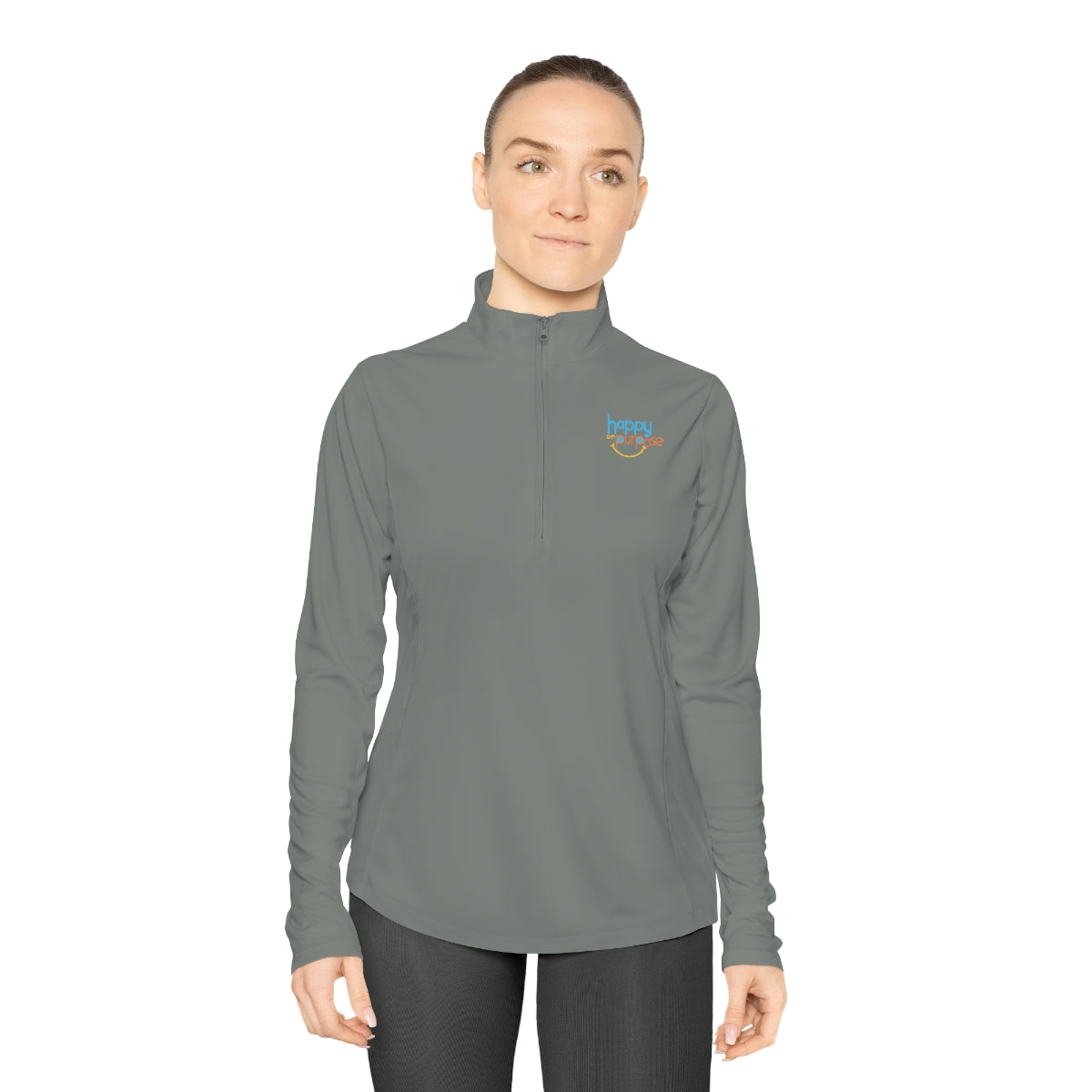 HAPPY ON PURPOSE Ladies Qhuarter-Zip Pullover