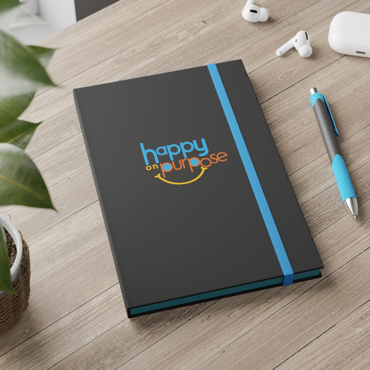 HAPPY ON PURPOSE Color Contrast Notebook - Ruled