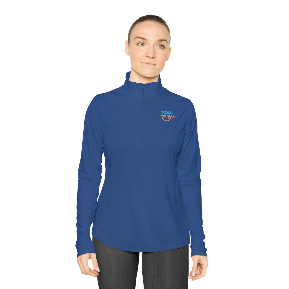 HAPPY ON PURPOSE Ladies Qhuarter-Zip Pullover