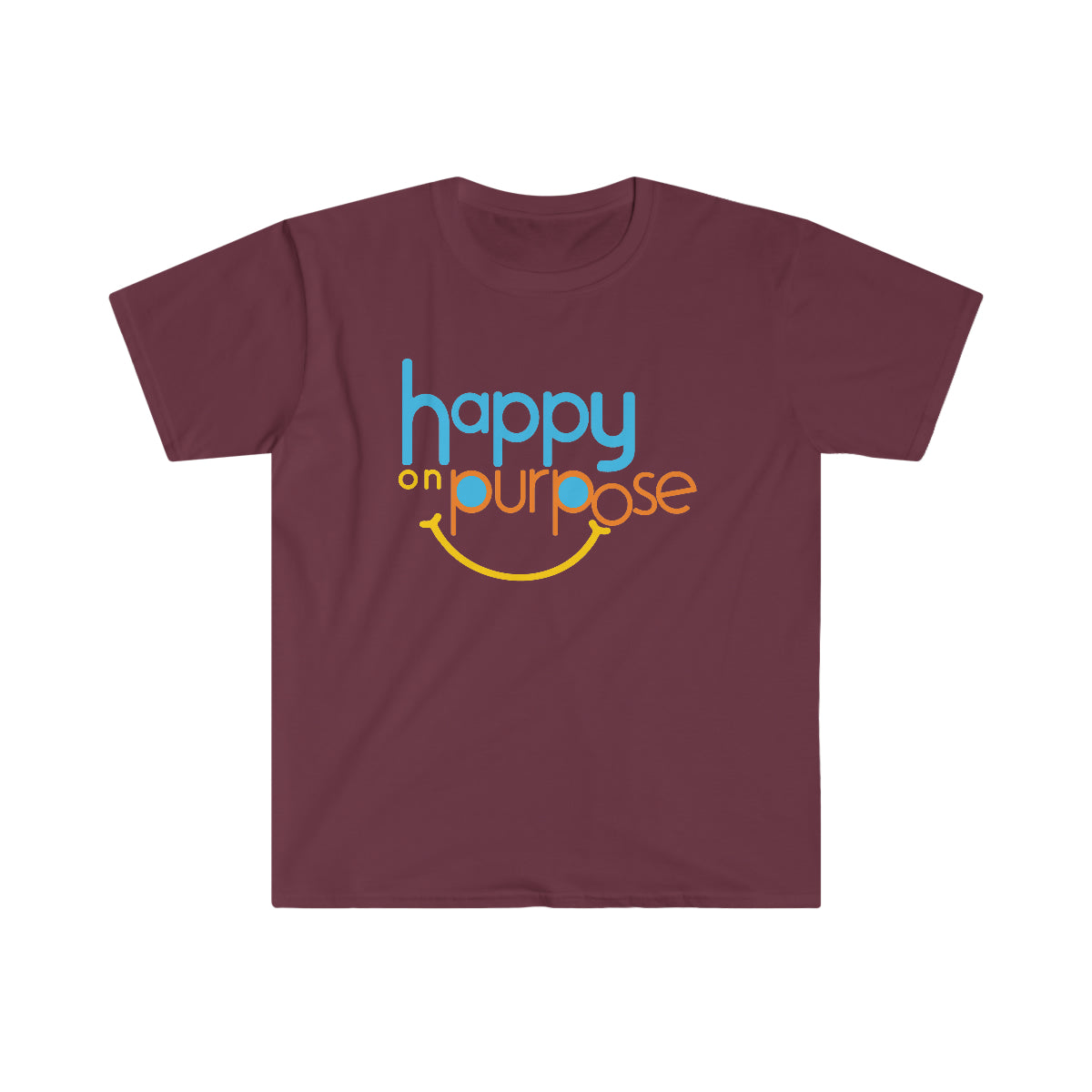 HAPPY ON PURPOSE Unisex Softstyle T-Shirt (8 colors)