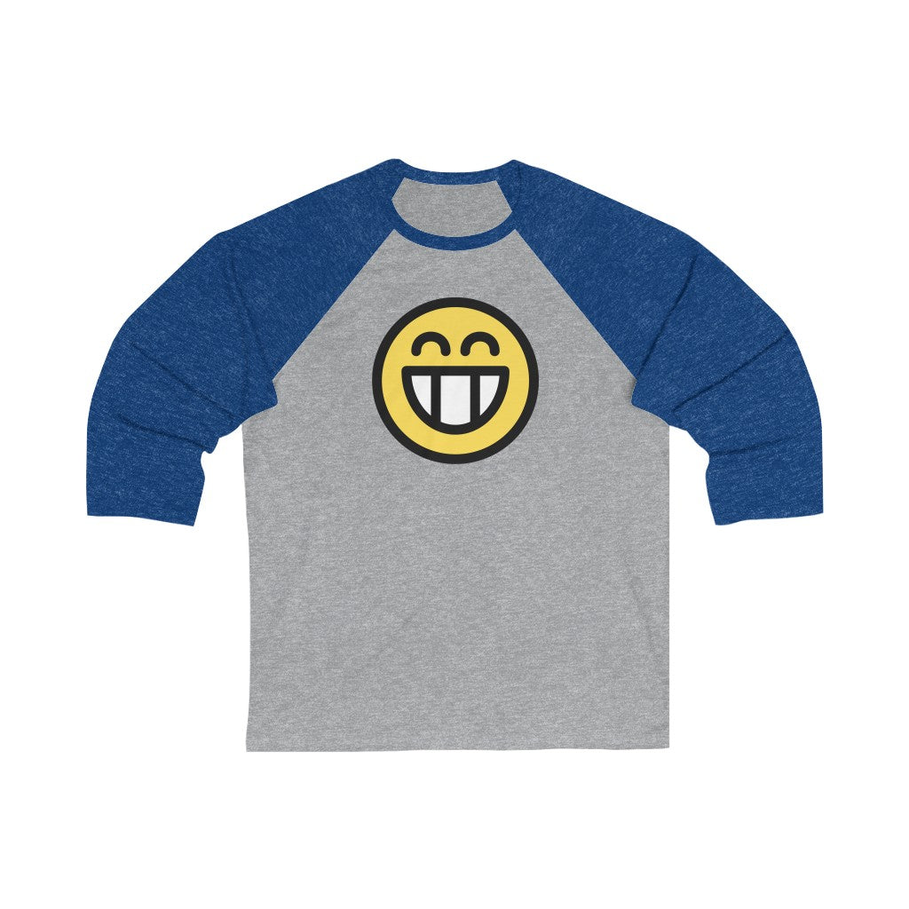 Happy on Purpose™ Unisex 3\4 Sleeve Baseball Tee