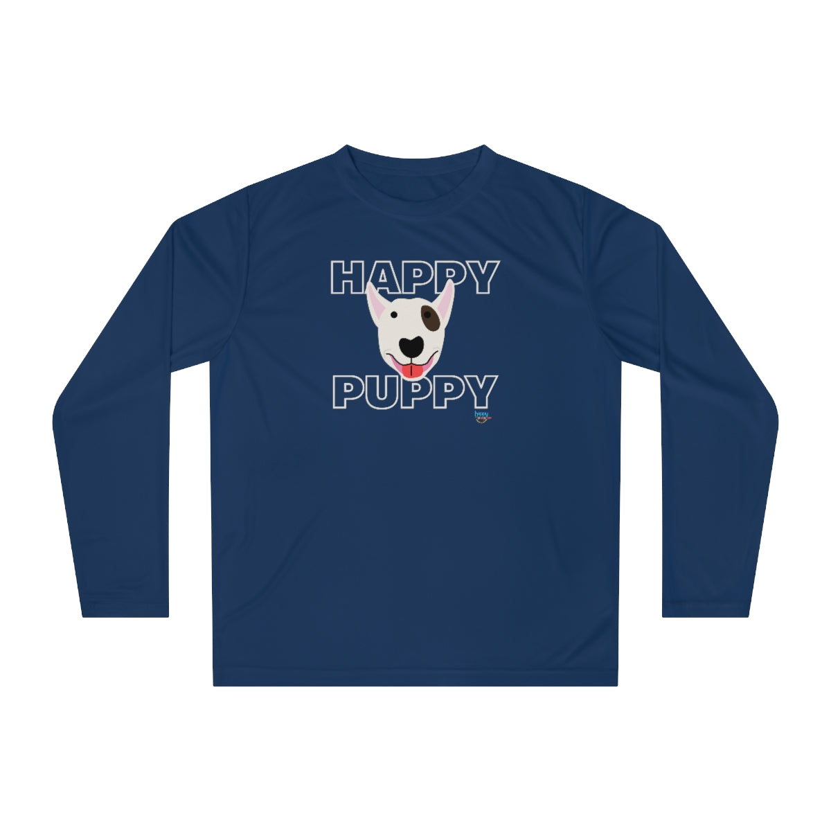 BULL TERRIER HAPPY PUPPY Unisex Performance Long Sleeve Shirt (3 colors)
