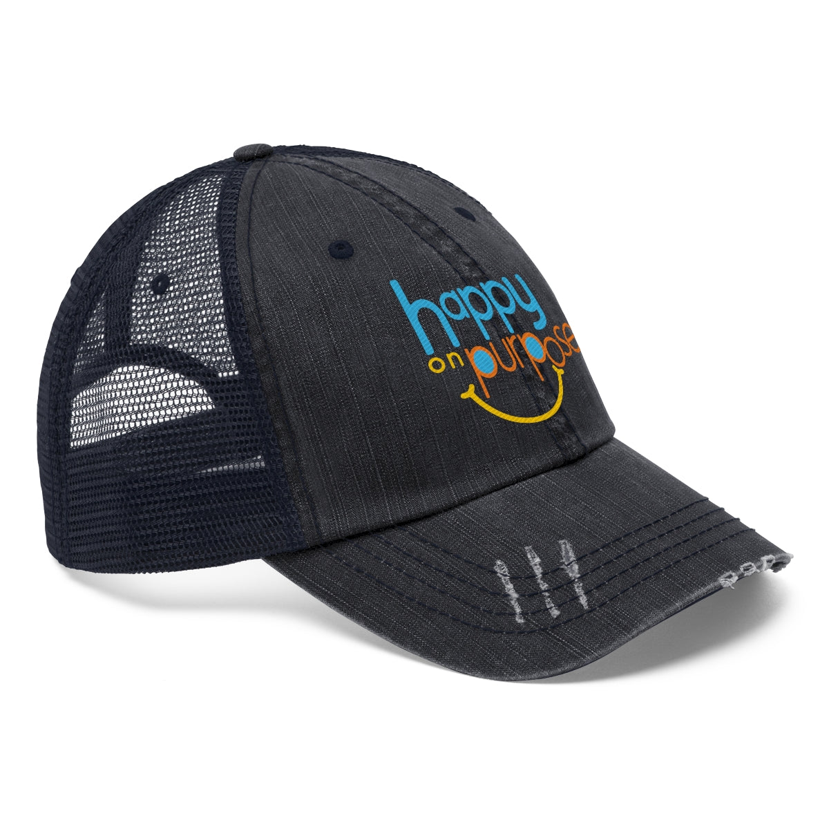 HAPPY ON PURPOSE Unisex Trucker Hat