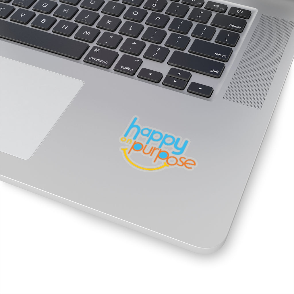 Happy on Purpose 2x2 Kiss-Cut Stickers