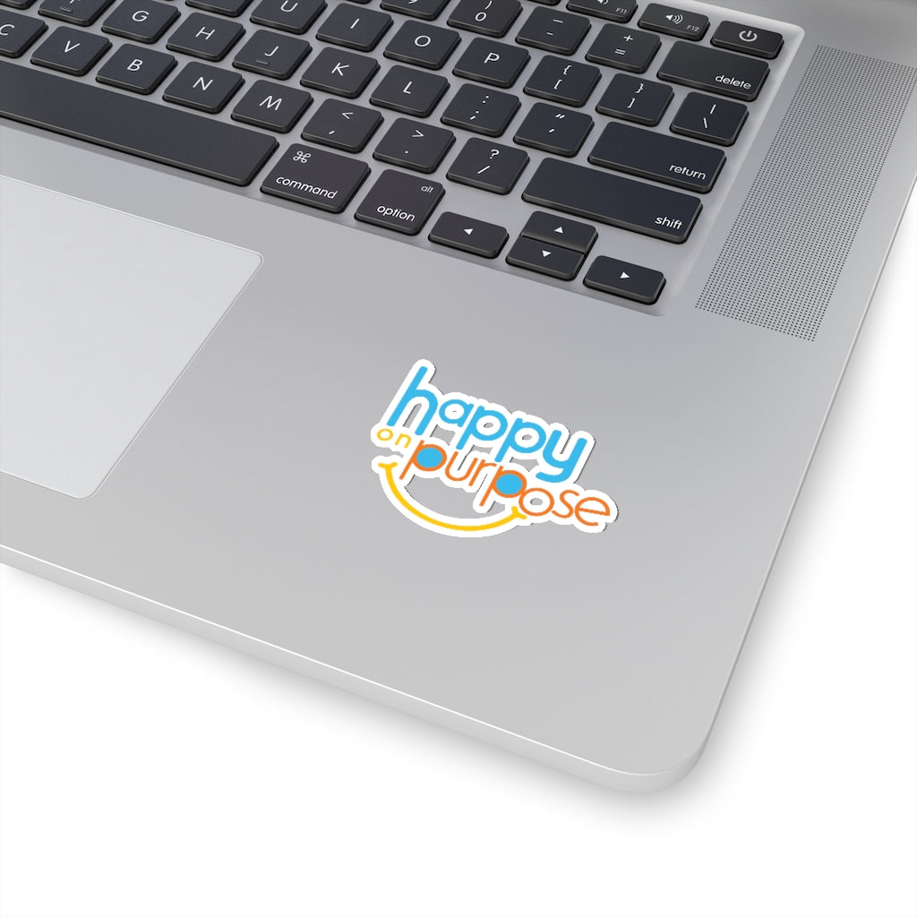 Happy on Purpose 2x2 Kiss-Cut Stickers