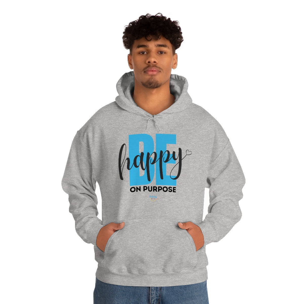 BE HAPPY ON PURPOSE Unisex Heavy Blend™ Hooded Sweatshirt (2 colors)