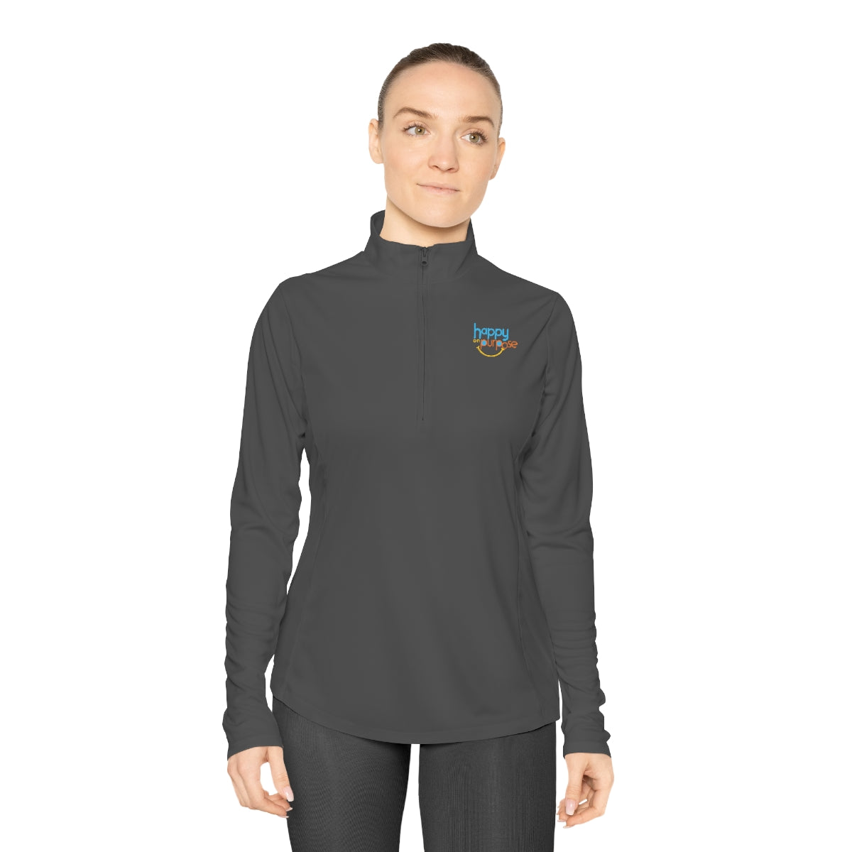 HAPPY ON PURPOSE Ladies Qhuarter-Zip Pullover