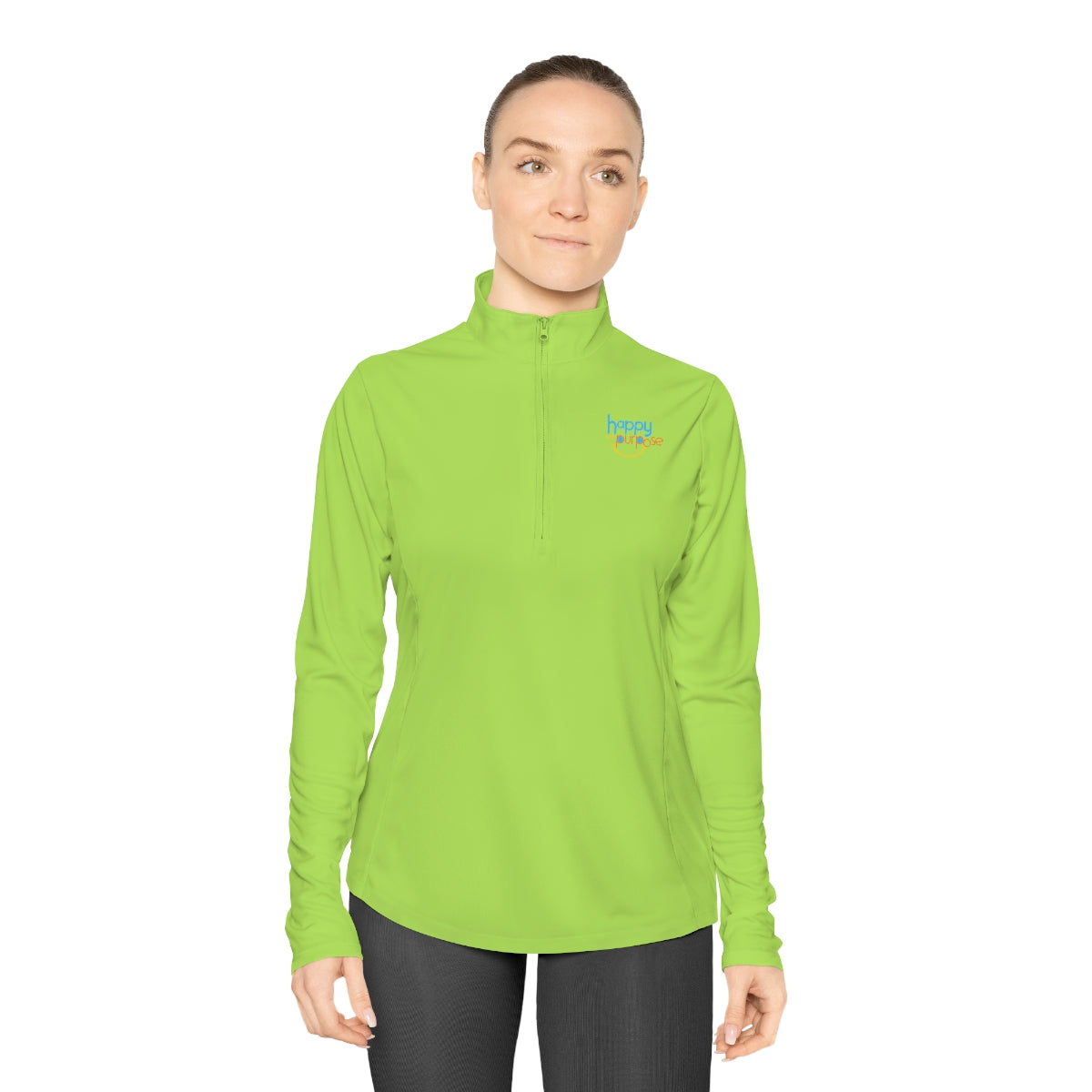 HAPPY ON PURPOSE Ladies Qhuarter-Zip Pullover