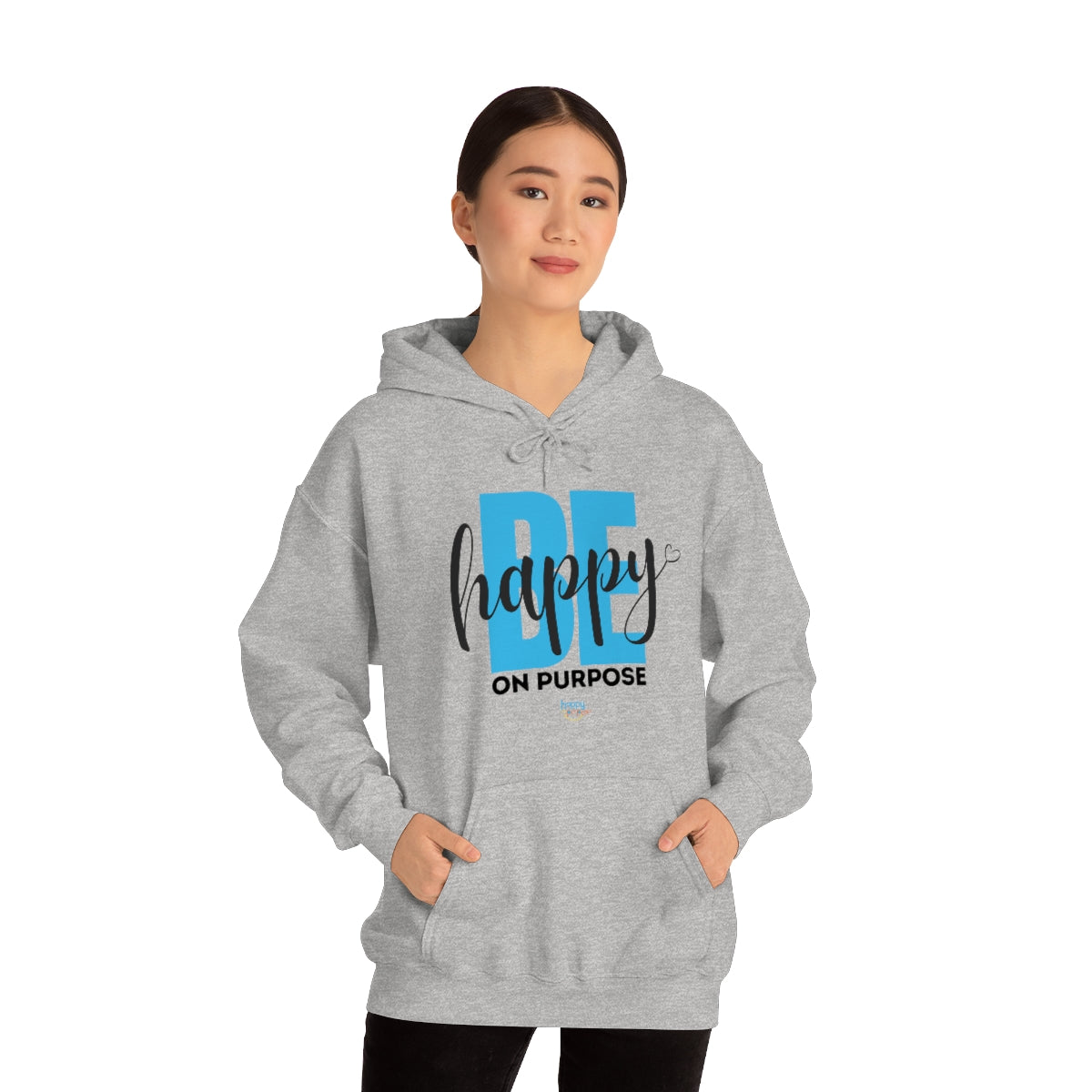 BE HAPPY ON PURPOSE Unisex Heavy Blend™ Hooded Sweatshirt (2 colors)