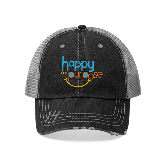 HAPPY ON PURPOSE Unisex Trucker Hat