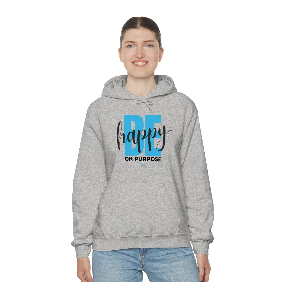 BE HAPPY ON PURPOSE Unisex Heavy Blend™ Hooded Sweatshirt (2 colors)