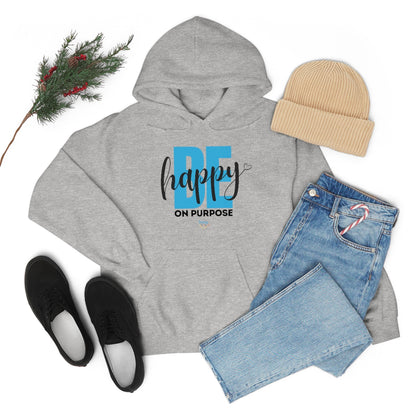 BE HAPPY ON PURPOSE Unisex Heavy Blend™ Hooded Sweatshirt (2 colors)