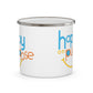 Happy on Purpose™ Enamel Camping Mug